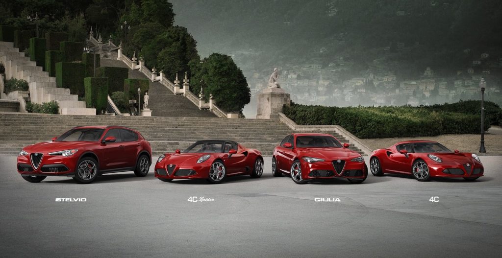 Alfa Romeo car line up