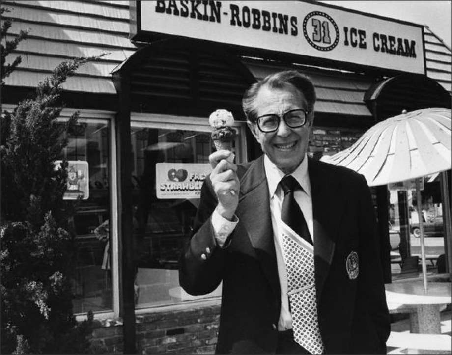 Founder of Baskin Robbins, Irv Robbins